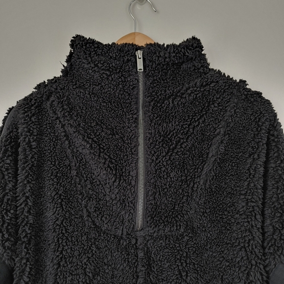 Free People Nantucket Fleece Sweatshirt Size Small Black Fp Movement Pullover - Picture 9 of 16